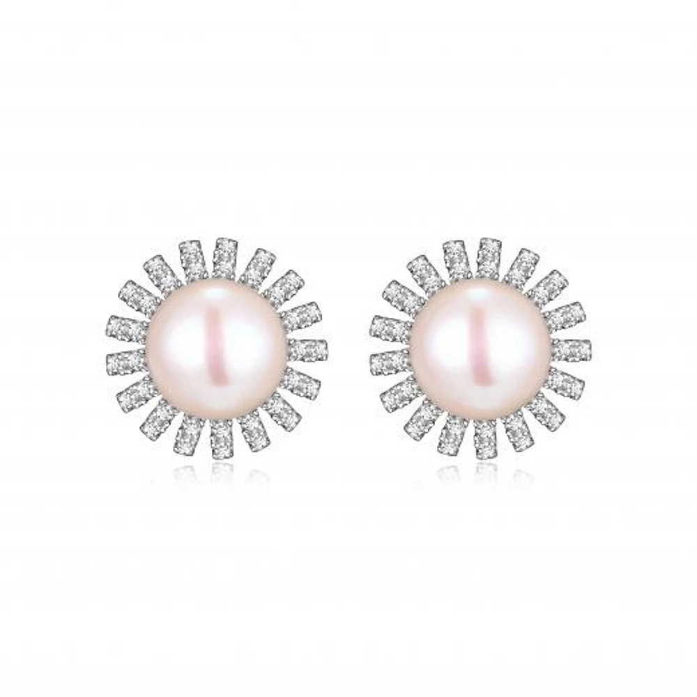 Reign Diamondlite Pearl Studs