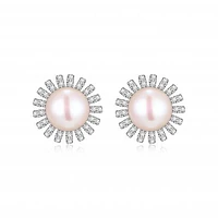 Reign Diamondlite Pearl Studs