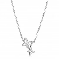 Reign Diamondlite Double Butterfly Necklace