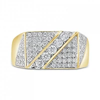 10K Yellow Gold 1.00CTW Diamond Fashion Ring