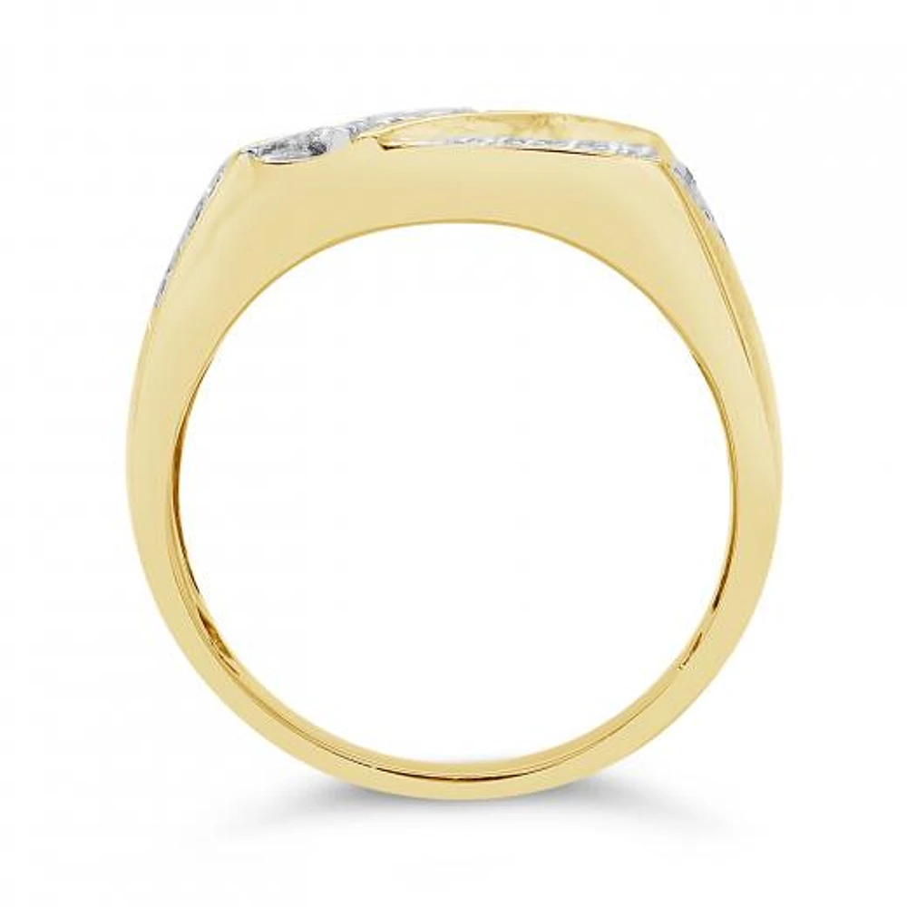 10K Yellow Gold 1.00CTW Diamond Fashion Ring