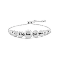 Sterling Silver Ball Link Bolo Bracelet