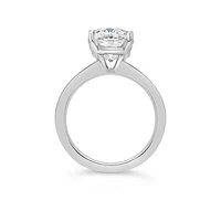 New Brilliance 14K White Gold Lab Grown 3.00CT Oval Diamond Solitaire Ring