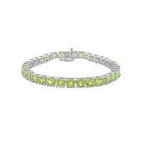Julianna B Sterling Silver Peridot Tennis Bracelet