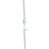 14K White Gold 10.00CTW Diamond Tennis Necklace