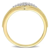 Julianna B 10K Yellow Gold 0.10CTW Diamond Fashion Ring