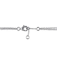 Julianna B Sterling Silver Diamond Heartbeat Bracelet