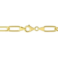 Julianna B Sterling Silver Yellow Plated Diamond Charm 9" Bracelet