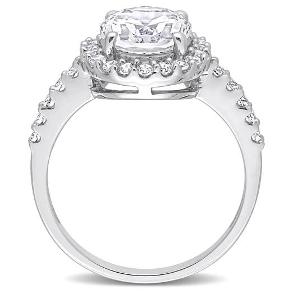 Julianna B 10K White Gold Created Sapphire Ring