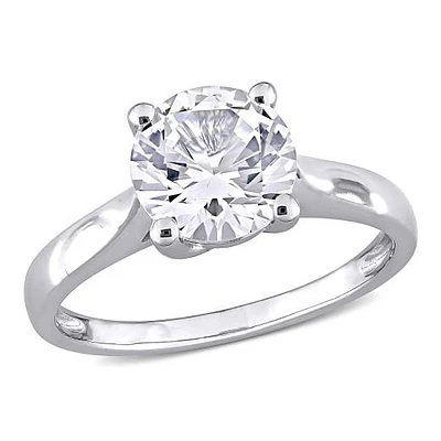 Julianna B 10K White Gold Created Sapphire Ring