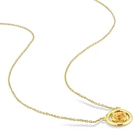 Julianna B 14K Yellow Gold Citrine Floating Necklace