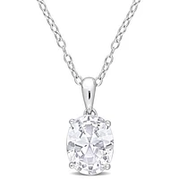 Julianna B Sterling Silver White Topaz Pendant