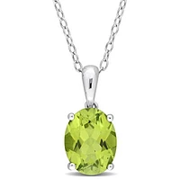 Julianna B Sterling Silver Peridot Pendant