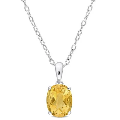 Julianna B Sterling Silver Citrine Pendant