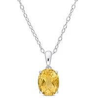 Julianna B Sterling Silver Citrine Pendant