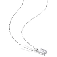 Julianna B Sterling Silver White Topaz Pendant