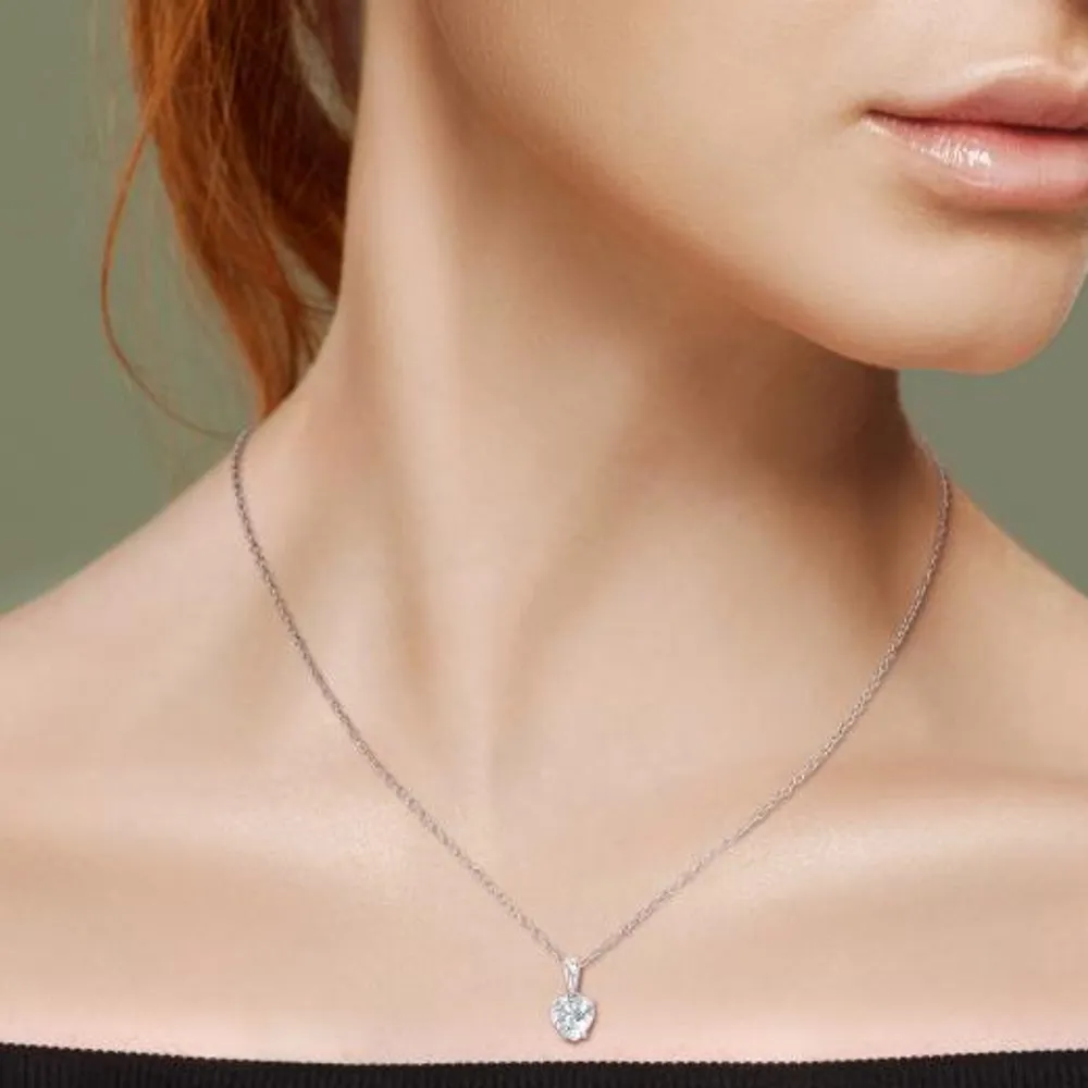 Julianna B Sterling Silver Aquamarine Pendant