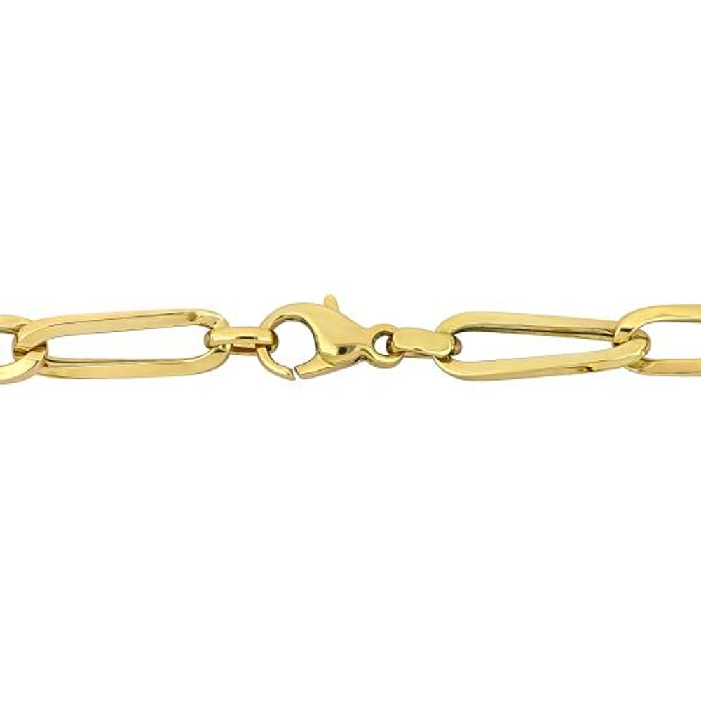 Julianna B 14K Yellow Gold 8" Oval Paperclip Link Bracelet