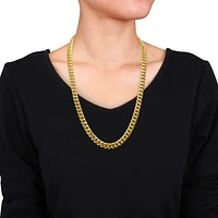 Julianna B 10K Yellow Gold 24" 8.8mm Curb Link Chain