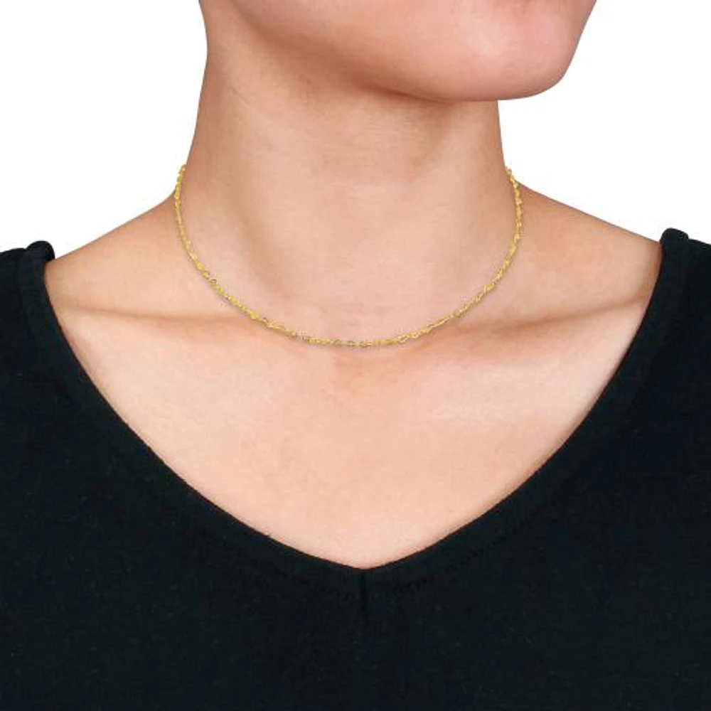 Julianna B 14K Yellow Gold 16" Heart Link Chain