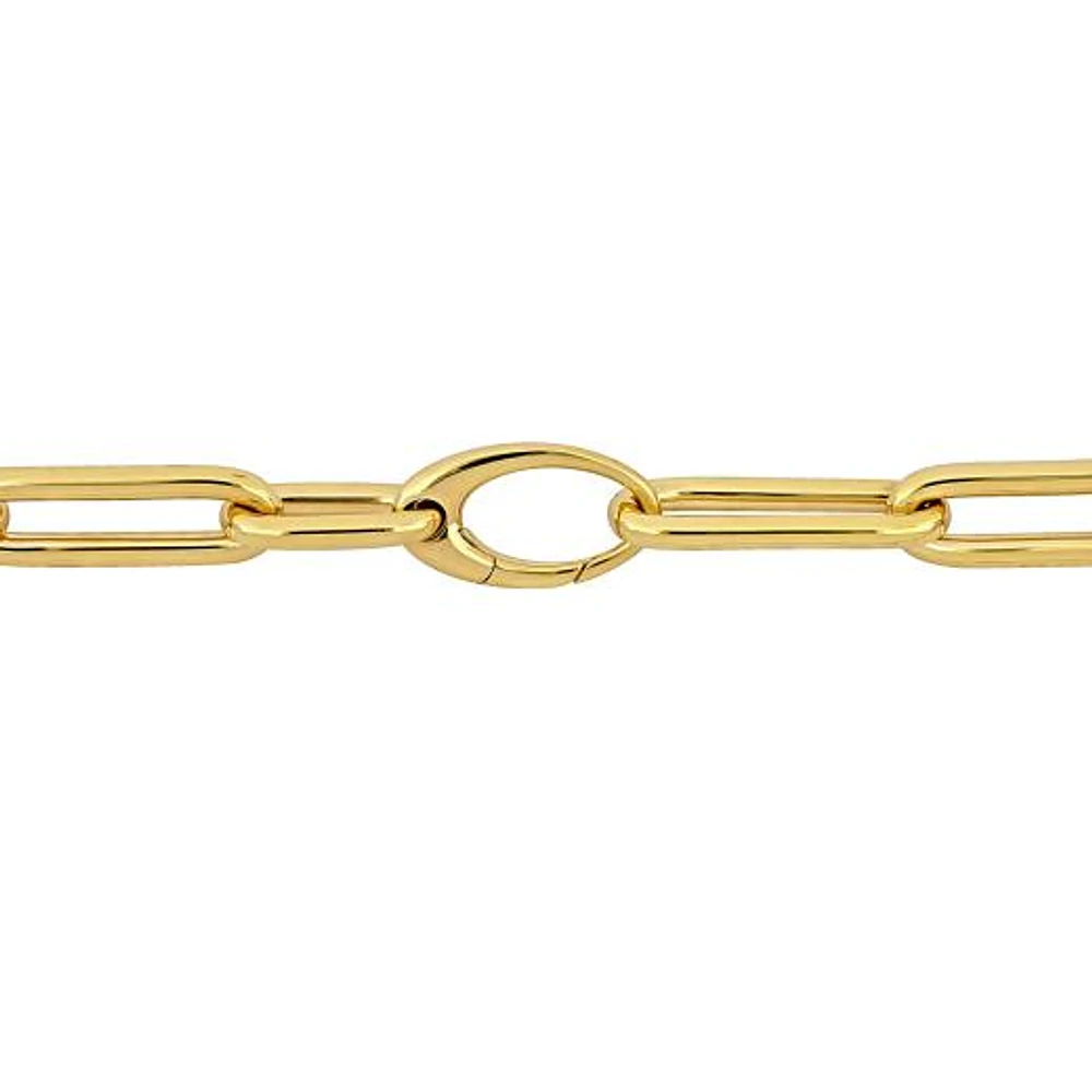 Julianna B 14K Yellow Gold 32" Oval Paperclip Link Chain