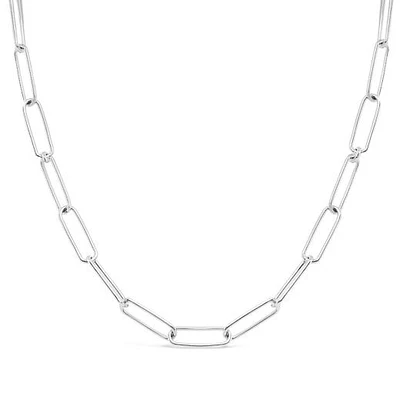 Sterling Silver 18" Paperclip Link Chain