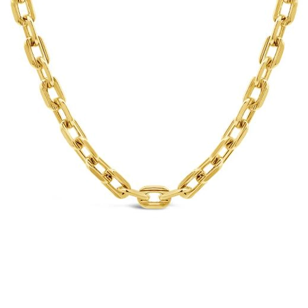 10K Yellow Gold 4.60mm 22" Square Diamond Cut Forzata Pave Chain