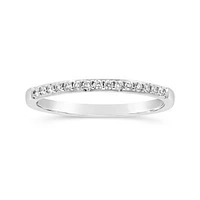 Glacier Fire 14K White Gold 0.15CTW Canadian Diamond Anniversary Band