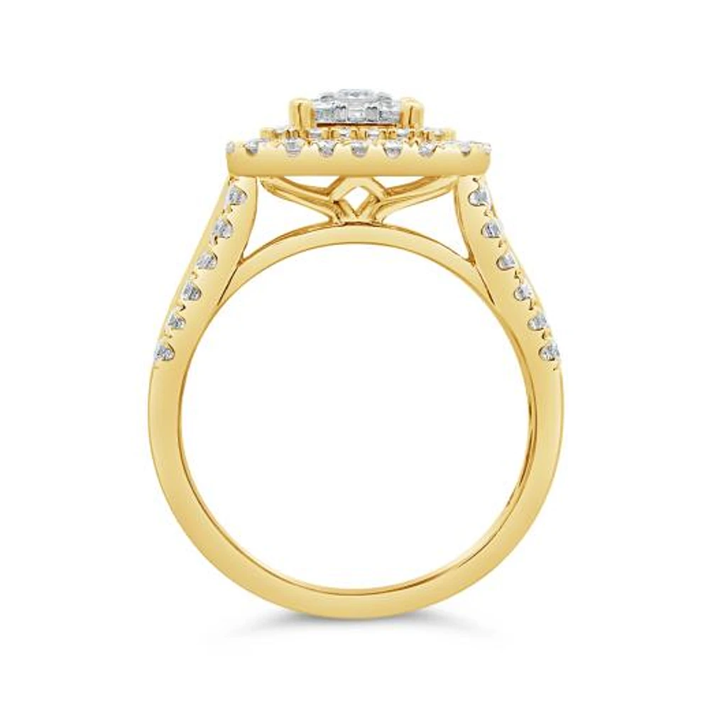 10K Yellow Gold 1.50CTW Diamond Fashion Ring