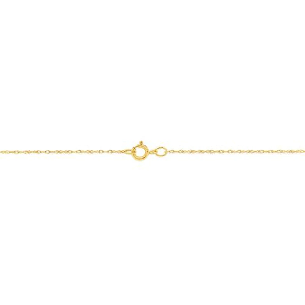 Infinite Love 10K Yellow Gold Diamond Pendant