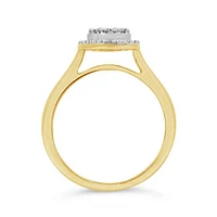 10K Yellow Gold 0.50CTW Three Piece Diamond Bridal Set
