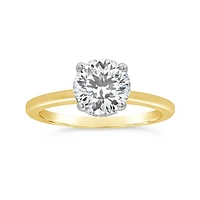 Blossom 14K Yellow Gold Lab Grown 2.08CTW Diamond Solitaire Ring