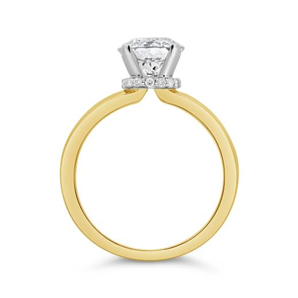 Blossom 14K Yellow Gold Lab Grown 2.08CTW Diamond Solitaire Ring