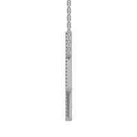 New Brilliance Sterling Silver Lab Grown 0.75CTW Diamond Initial "H" Necklace