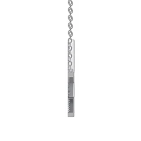 New Brilliance Sterling Silver Lab Grown 0.75CTW Diamond Initial "K" Necklace