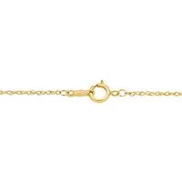 Bouquet 10K Yellow Gold Diamond Pendant