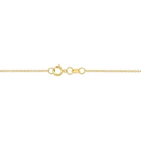 10K Yellow Gold Diamond Love Knot Pendant