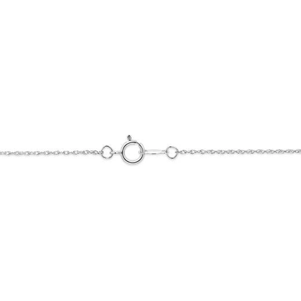 New Brilliance 10K White Gold Lab Grown 0.45CTW Diamond Necklace