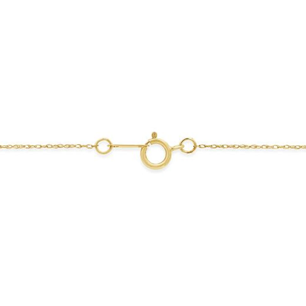 New Brilliance 10K Yellow Gold Lab Grown 0.25CTW Diamond Heart Pendant