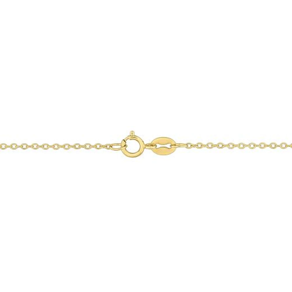 Julianna B Yellow Plated Sterling Silver Blue Lapis Necklace