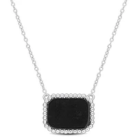 Julianna B Sterling Silver Black Agate Necklace