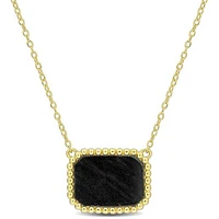 Julianna B Yellow Plated Sterling Silver Hematite Necklace