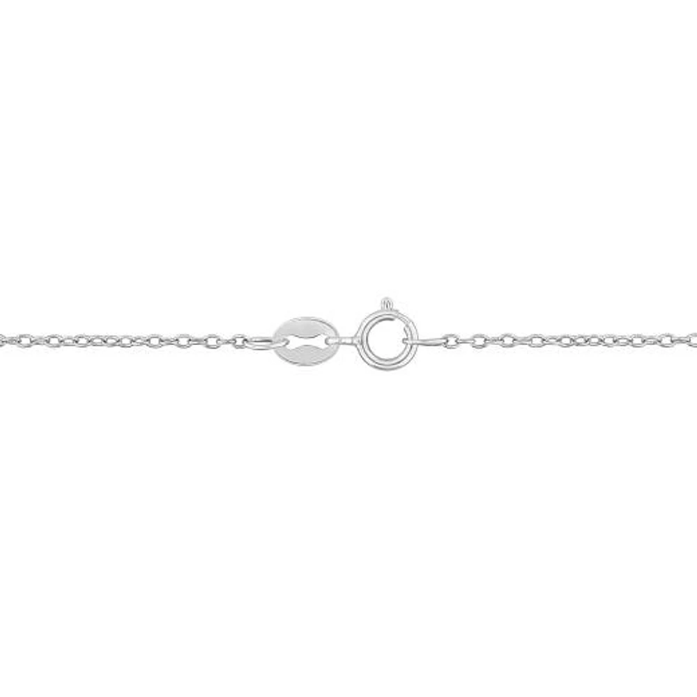Julianna B Sterling Silver Pear Shape White Agate Necklace