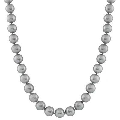 14K White Gold 6-7mm 18" Grey Freshwater Pearl Necklace
