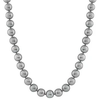 14K White Gold 6-7mm 18" Grey Freshwater Pearl Necklace