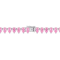 Julianna B Created Pink Sapphire 18" Tennis Necklace