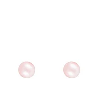 Sterling Silver 7-8mm Pink Freshwater Pearl Bracelet Earrings and Necklace Set