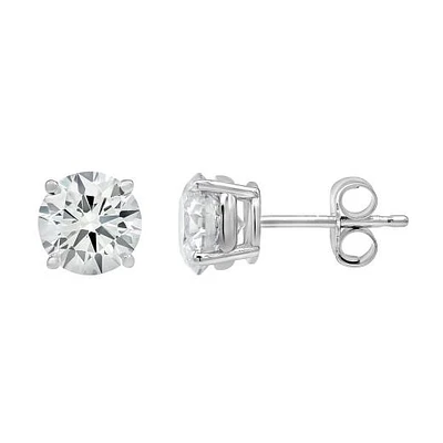 14K White Gold Lab Grown 4.00CTW Diamond Studs