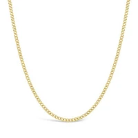 10K Yellow Gold 20" 2.8mm Semi-Solid Miami Cuban Chain