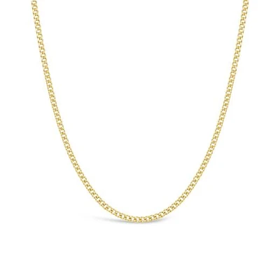 10K Yellow Gold 24" Miami Curb